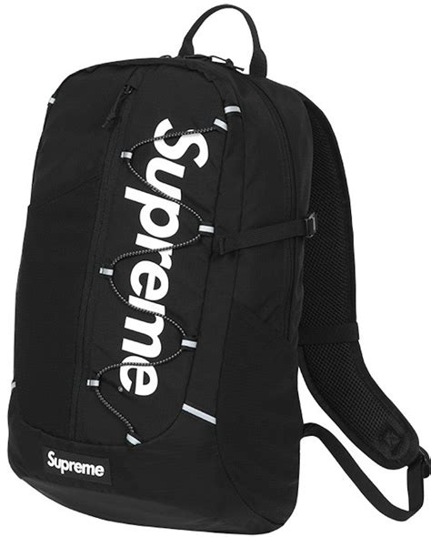 supreme black backpack.